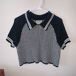 Urban Outfitters plaid cropped top